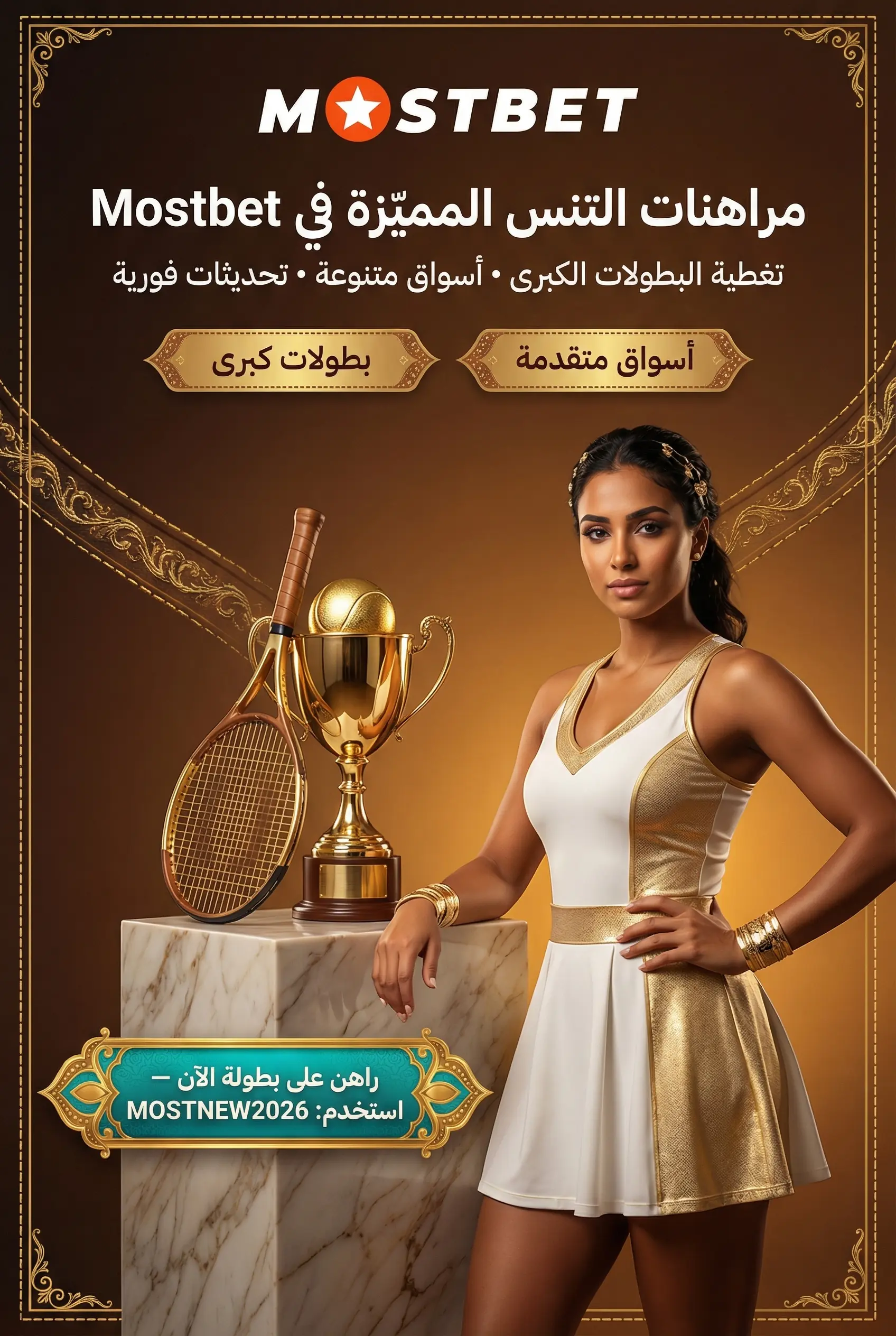 مراهنات التنس في Mostbet