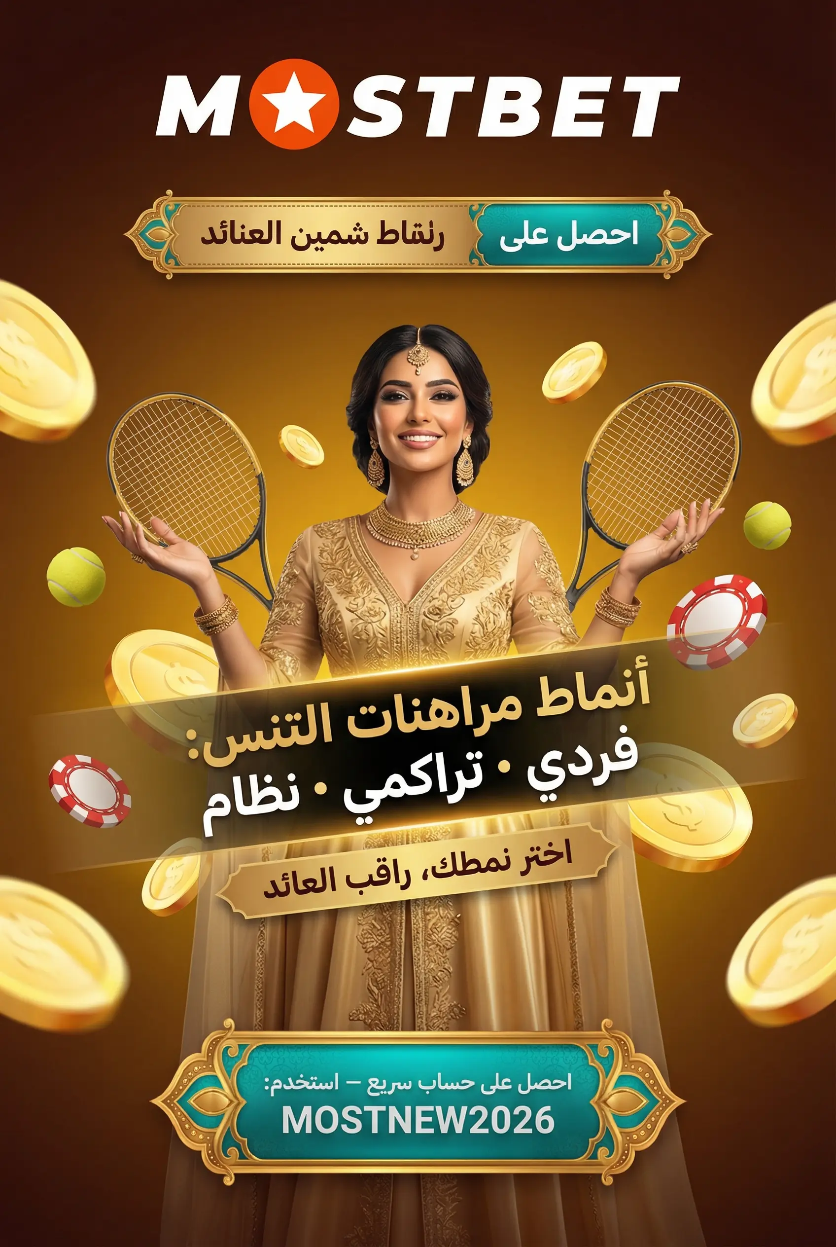 أنواع الرهانات في التنس: فردي وتراكمي ونظام