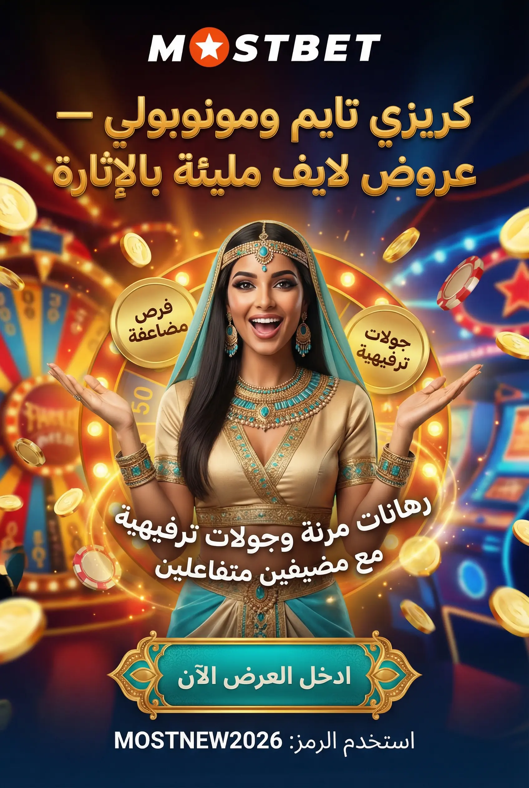 قائمة ألعاب الكازينو المباشر في Mostbet